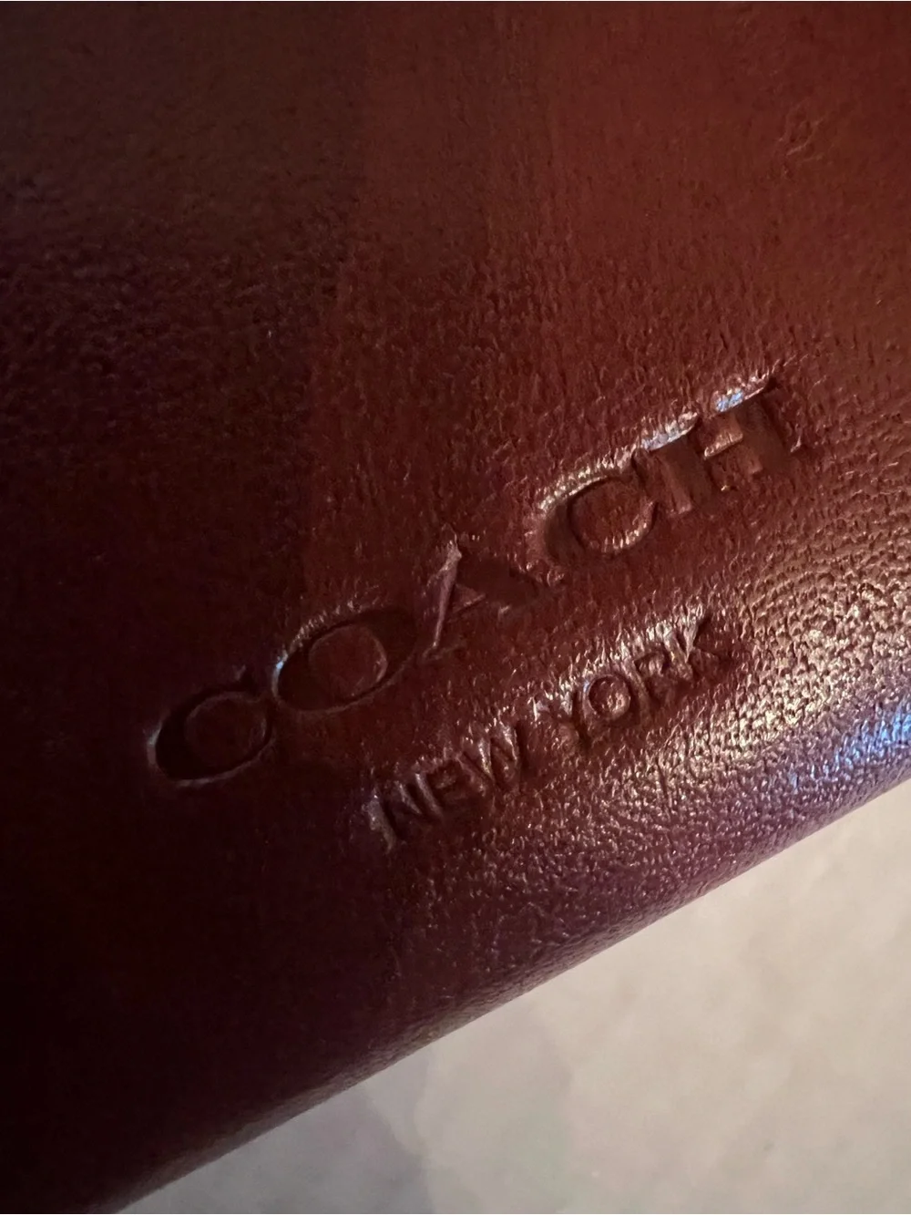Coach Vintage Cognac Leather turn lock Wallet Excellent Condition